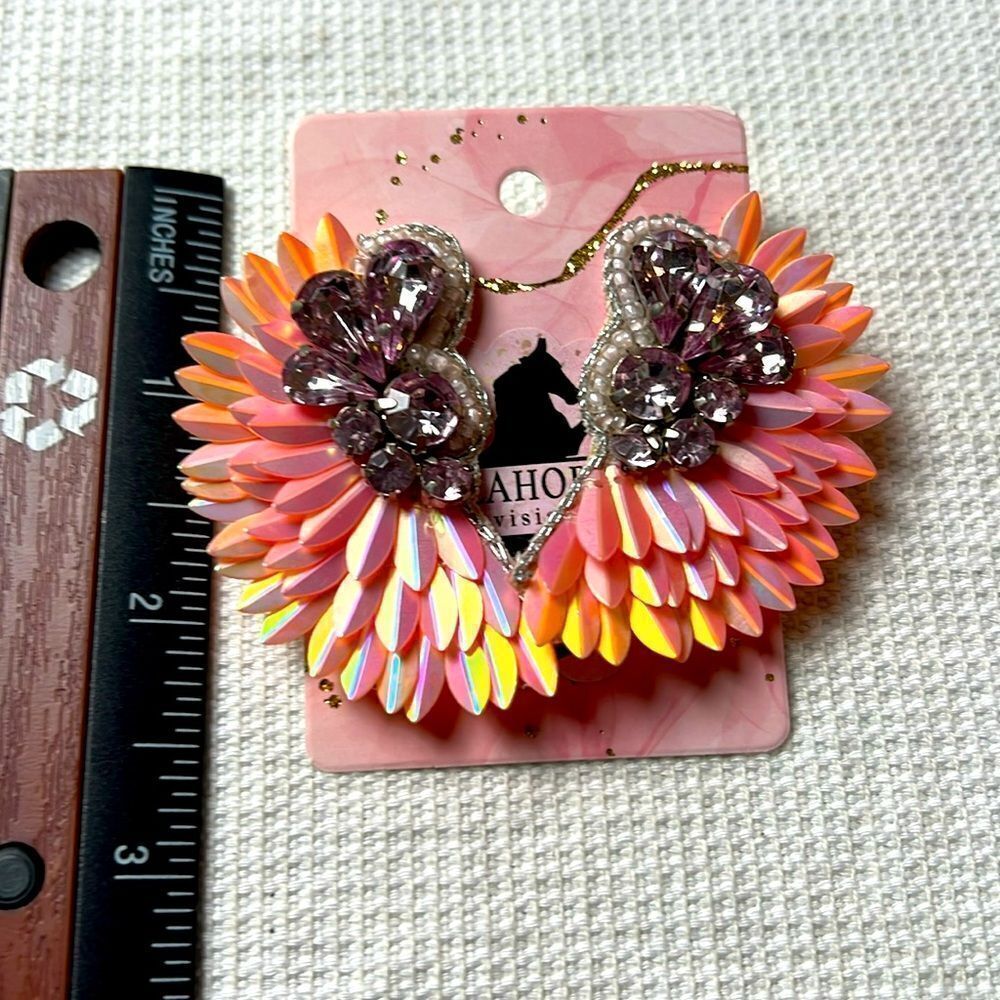 Wing Seed Bead Earrings